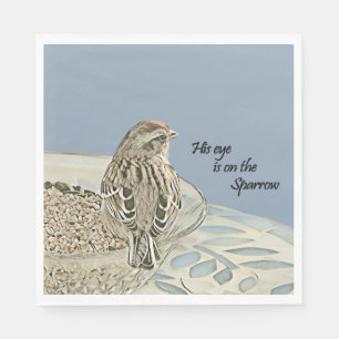 Zijn oog is op de mus - Papieren servet