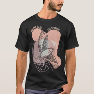 Zijn oog staat op de dunne Hymn simpele moderne bo T-shirt
