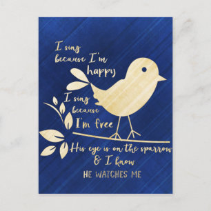 Zijn oog staat op de loer. briefkaart