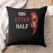 Zijn Otter Half Cute Vriendin komt overeen Kussen (Deken)