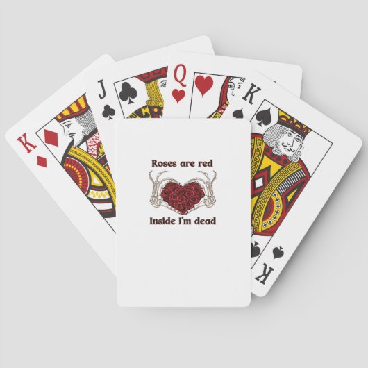 Zijn rood Ik ben dood Klassiek Pokerkaarten (Achterkant)