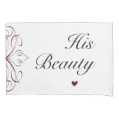 Zijn schoonheid Haar Beast Romantic Love Movie Cou Kussensloop (Voorkant-Links)