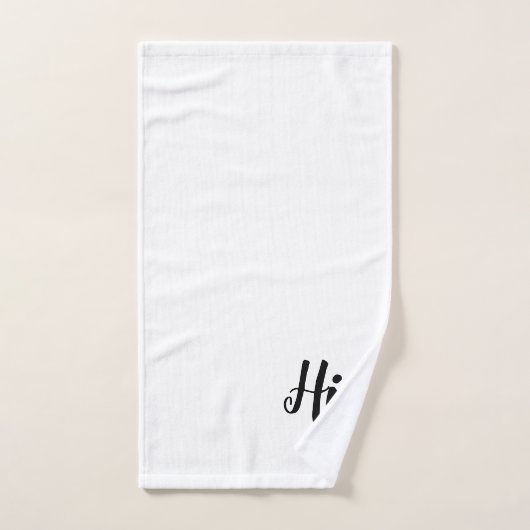 Zijn set handdoeken van het Manuscript Monogram (Handdoek)