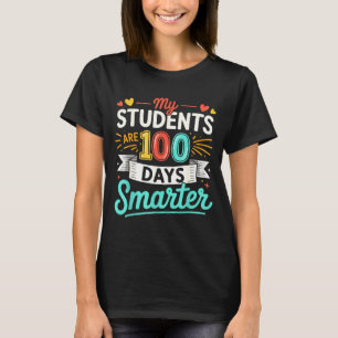 Zijn Shirt Groovy Studenten 100 Dagen Slimmer