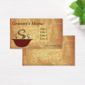 Zijn soeptijd! visitekaartje (Bureau)