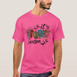 Zijn Spooky Season Pumpkin Leopard Happy Herfst Yu T-shirt