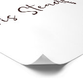 Zijn steadfast Love waterverf red rose Poster (Hoek)