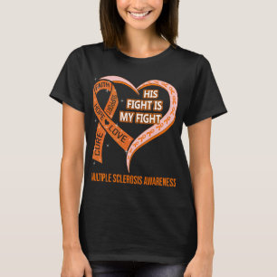 Zijn strijd is mijn kennis van de gevechten over m t-shirt
