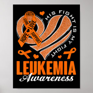 Zijn Strijd Is Mijn Strijd Leukemie Bewustzijn Har Poster