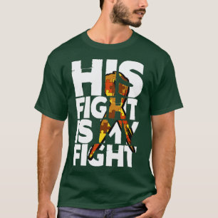Zijn strijd is mijn strijd om autisme en steun t-shirt