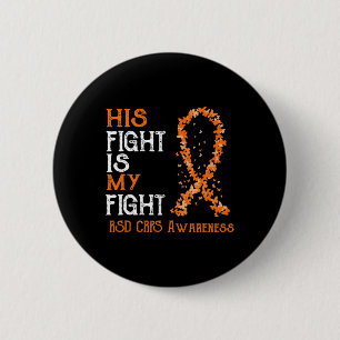 Zijn Strijd Is Mijn Strijd Rsd Crps Bewustzijn 3 Ronde Button 5,7 Cm