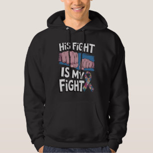 Zijn Strijd Is Mijn Strijd Steun Autisme Bewustzij Hoodie