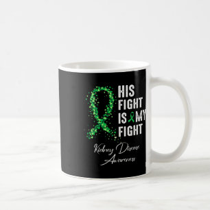Zijn strijd is mijn strijd tegen de groene ribbon koffiemok