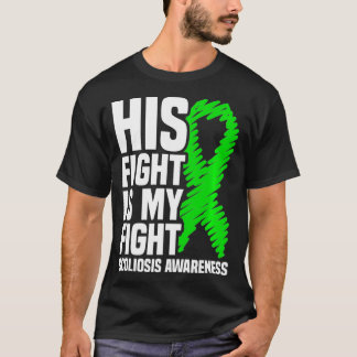 Zijn strijd is mijn strijd tegen de ziekte coliose t-shirt