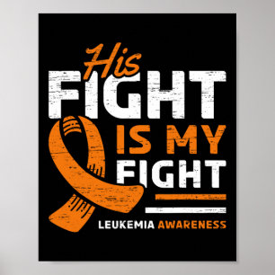 Zijn strijd is mijn strijd tegen leukemie bewustzi poster