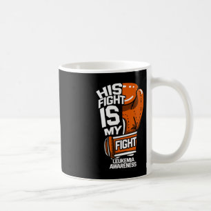 Zijn strijd is mijn strijd tegen leukemie.. koffiemok