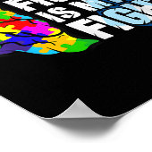 Zijn strijd is mijn vechtend autistisch bewustzijn poster (Hoek)