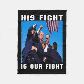 Zijn strijd is onze strijd fleece deken