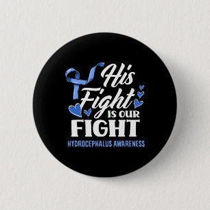 Zijn strijd is onze zoon kleinson Hydrocephalus Ronde Button 5,7 Cm