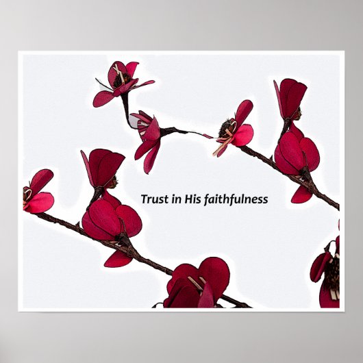 Zijn trouw - Inspirerend Muur Poster (Voorkant)