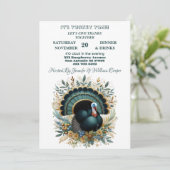 Zijn Turkije Tijd Thanksgiving Flora Green Botanic Kaart (Staand voorkant)