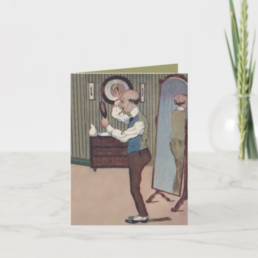 Zijn verjaardag Humor komische kalende kale Kaart (Voorkant)