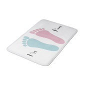 ZIJN VOETPRINTS BATHMAT BADMAT (Gekanteld)