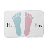 ZIJN VOETPRINTS BATHMAT BADMAT (Voorkant)