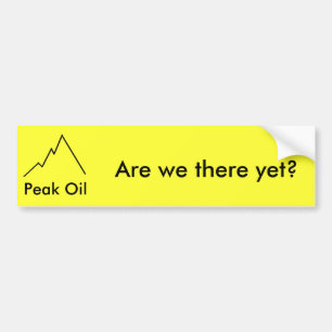 Zijn we er al? bumpersticker