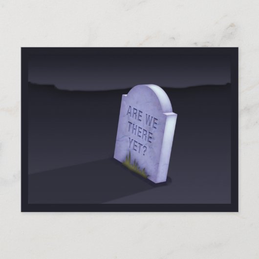 Zijn we er nog? Briefkaart (Voorkant)