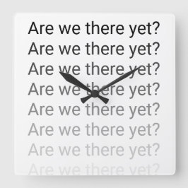 Zijn we er nog? Klok