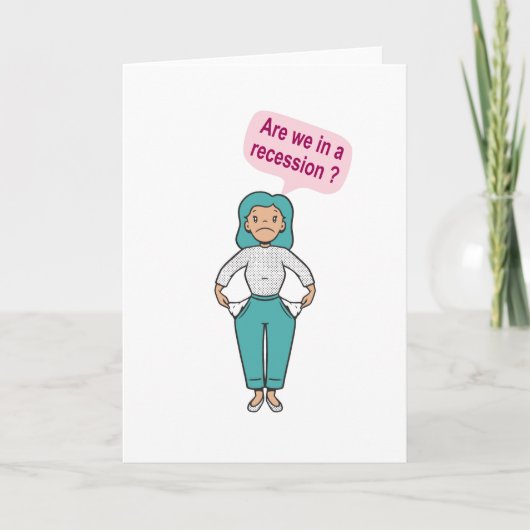 Zijn we in een recessie? kaart (Voorkant)