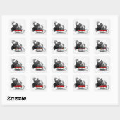 ZIJN WE MET FUN Chow-stickers? Vierkante Sticker (Vel)