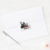 ZIJN WE MET FUN Chow-stickers? Vierkante Sticker (Envelop)