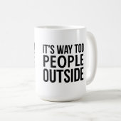 zijn weg naar mensen buiten de mok van de douanena (Voorkant rechts)