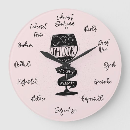Zijn Wijn O'Clock Grote Klok (Voorkant)