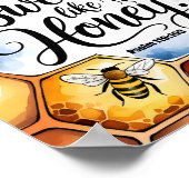 Zijn woorden zijn zoet als Christelijke muurkunst Poster (Hoek)