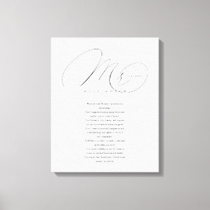 Zijn Wows Elegant de heer Passen getrouwd Wedding  Canvas Afdruk