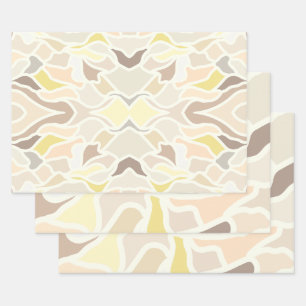 Zijn zo ivoor geometrisch Abstract patroon Inpakpapier Vel