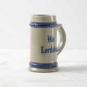Zijne Heer van de Manor Beer Medieval Stein Bierpul (Voorkant rechts)