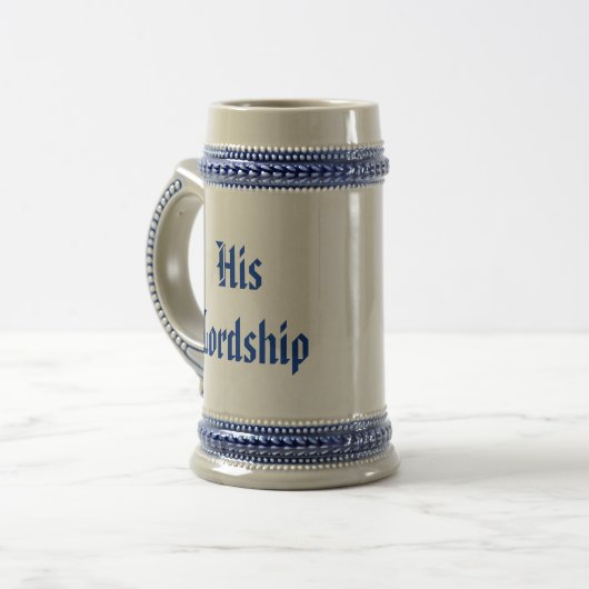 Zijne Heer van de Manor Beer Medieval Stein Bierpul (Voorkant links)