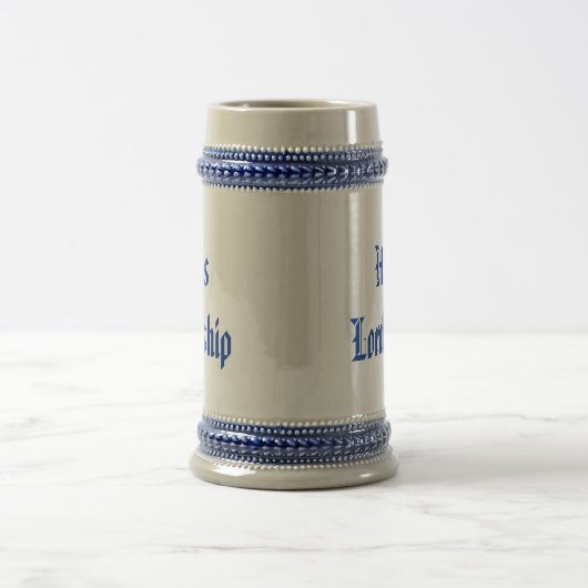 Zijne Heer van de Manor Beer Medieval Stein Bierpul (Center)