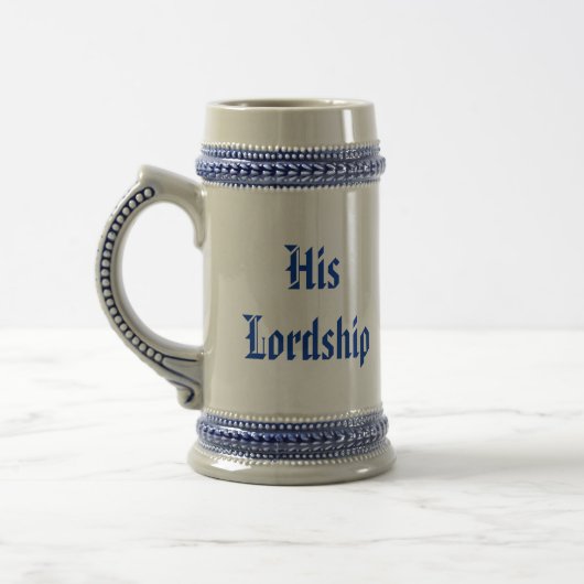 Zijne Heer van de Manor Beer Medieval Stein Bierpul (Links)