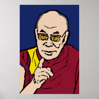 Zijne Heiligheid de Dalai Lama Poster