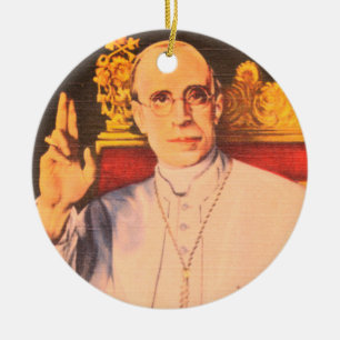 Zijne Heiligheid Paus Pius XII - Katholieke Kerk Keramisch Ornament