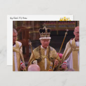 Zijne Majesteit Charles III Briefkaart (Voorkant / Achterkant)