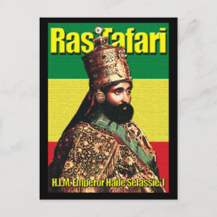 Zijne Majesteit keizer Haile Selassie I Briefkaart