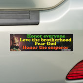 Zijne Majesteit keizer Haile Selassie I Bumpersticker (Op auto)