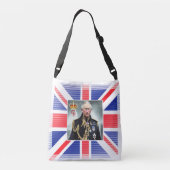 Zijne Majesteit Koning Charles III Crossbody Tas (Achterkant)