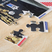 Zijne Majesteit Koning Charles III Jigzaag Puzzle Legpuzzel (Zijkant)